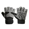 New Fitness Gloves for Men and Women Outdoor Sports Wear Resistant Non Slip Shock Absorbing Wrist Guard Palm Breathable Riding Gloves Half Finger