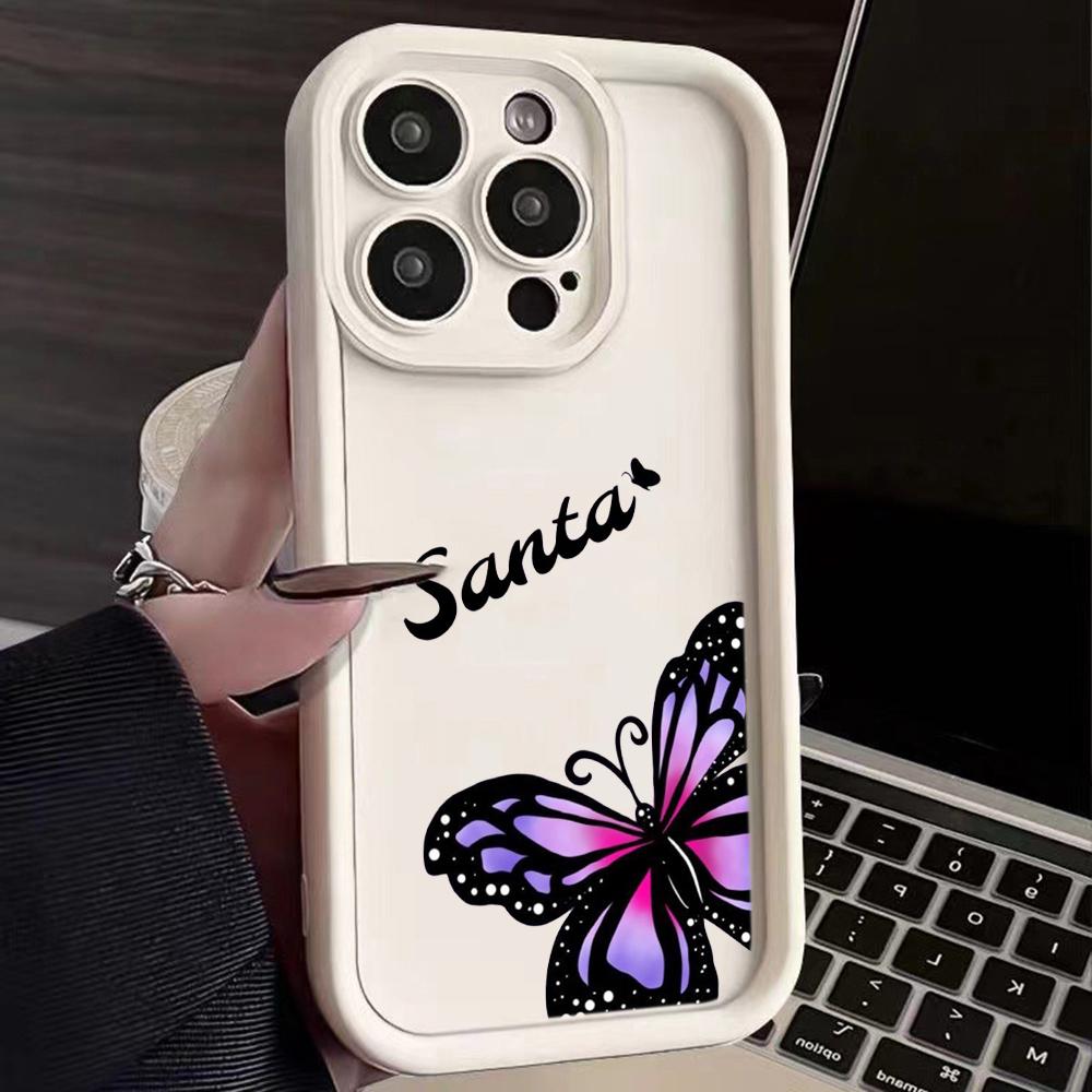 Angel Eye Soft TPU Phone Case for Samsung A05 A30 A50 A13 A23 A53 A14 A24 A34 A54 A15 A25 A35 A55 S20 S23 FE S24 Ultra Ae59 Butterfly art design Cute