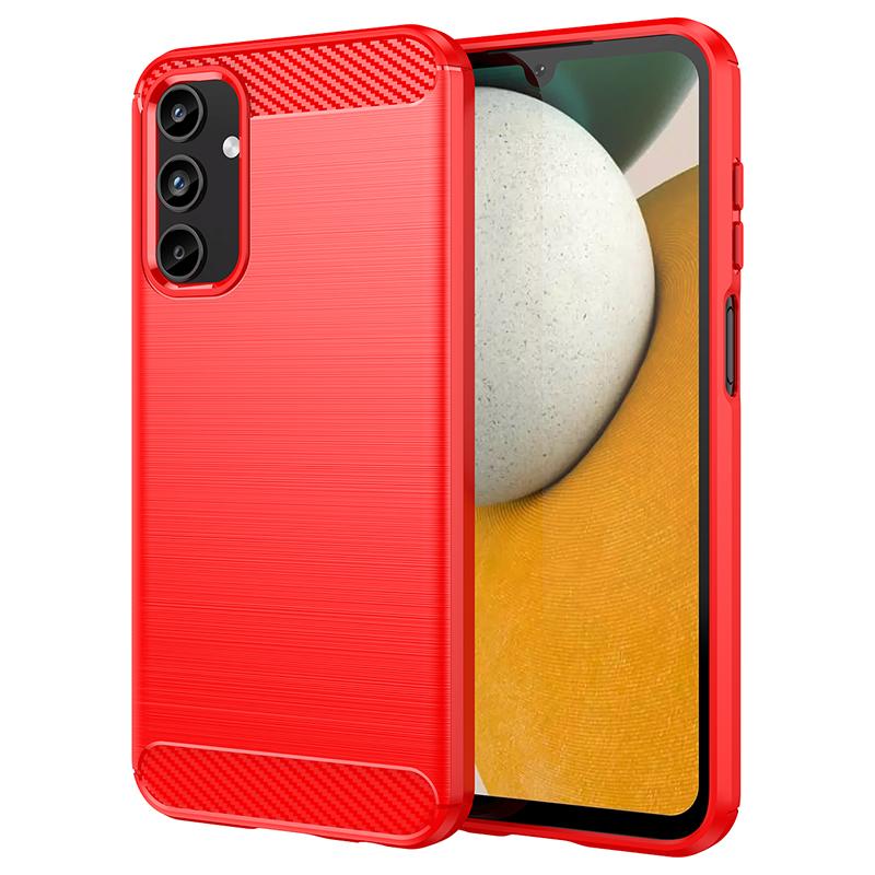 For Samsung Galaxy A15 5G Case Soft TPU Carbon Fiber Texture Phone Cover