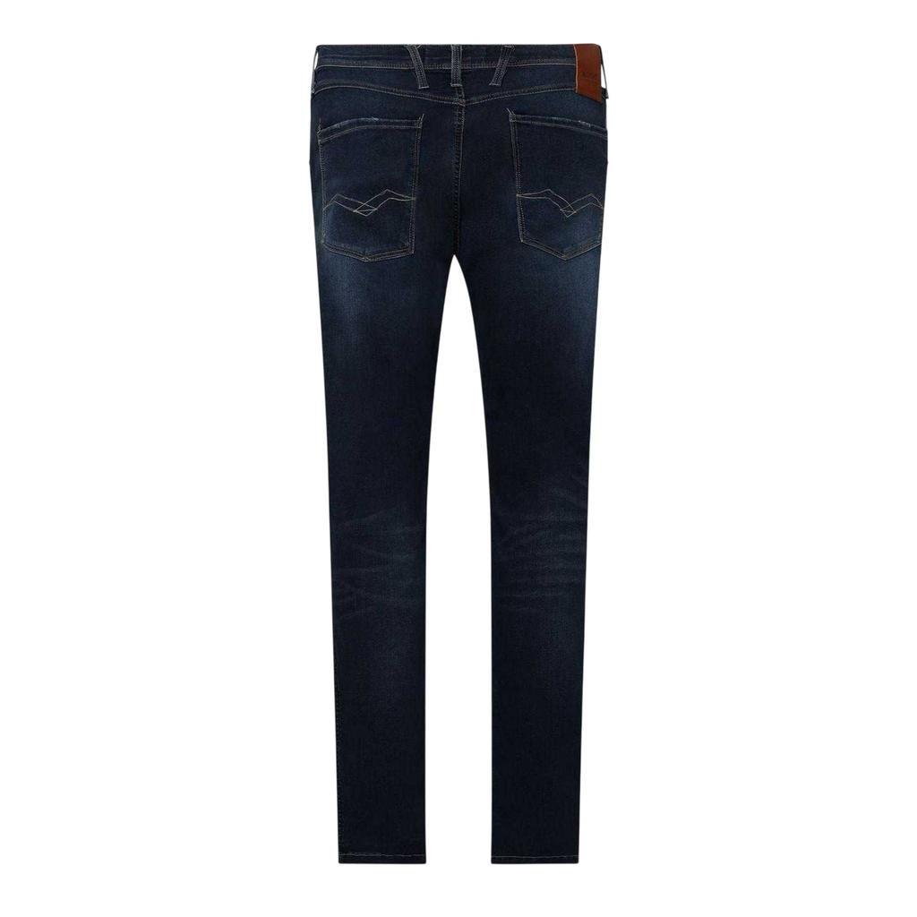 Replay Mens Anbass Distressed Slim Jeans