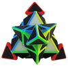Pyramid Speed Cube Triangle Carbon Fiber Speed Cube Twisty Puzzle Toy for Kids  Intelligence