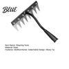 Compact Garden Rake Weeding with Sharp Tines Manganese Steel Head Weeder Rakes for Loosening Tip Soil & Removing Weeds Detachable Tool Yard Farm Use
