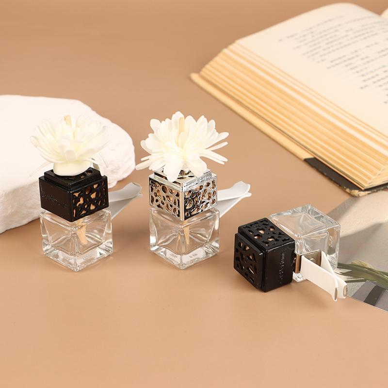 1 Stück Autozubehör Auto Duft Leere Glasflasche Clip Auto Lufterfrischer Flasche Parfüm Clip Lüftungsauslass Aromatherapie