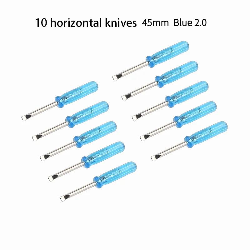 

10-Pack Mini Phillips Screwdriver Set 2mm Cross/Horizontal Head Precision Repair Tools for Toys and Electronics Hand Exercise