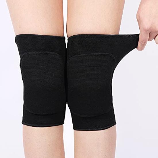 du Knee Knee Knee Stretchable Unisex of Size (pont monde) Pads, Supports, Protectors, Pads, (Set 2) (Black, XS)
