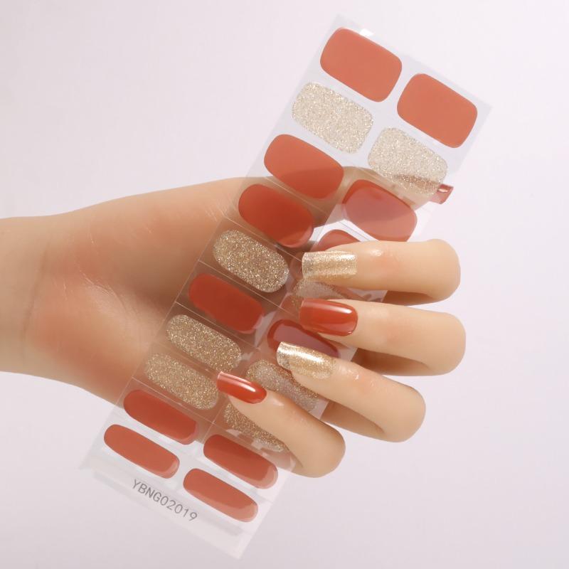 Semi-curing Light Therapy Nail Stickers Gel Nail Stickers Semi-curing Light Lamp Nail Stickers Harden, Last Long and Are Waterproof