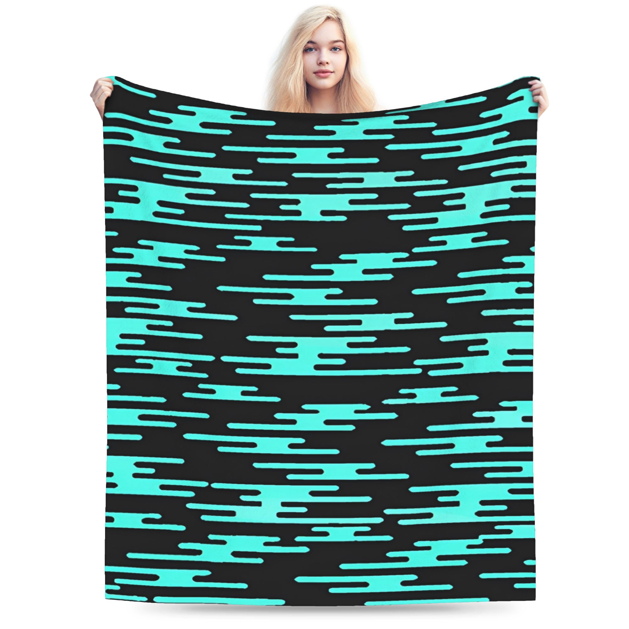 Tokitou Muichiro Super Warm Blanket  Camping Plush Throw Blanket Fluffy Couch Bed Flannel Bedspread Sofa Bed Cover 75x90cm