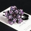 Shiny Rhinestone Hairpin Flower Leaf Duckbill Hair Claws Retro Hair Clips Accessories For Women Shinning Ponytail Headwear