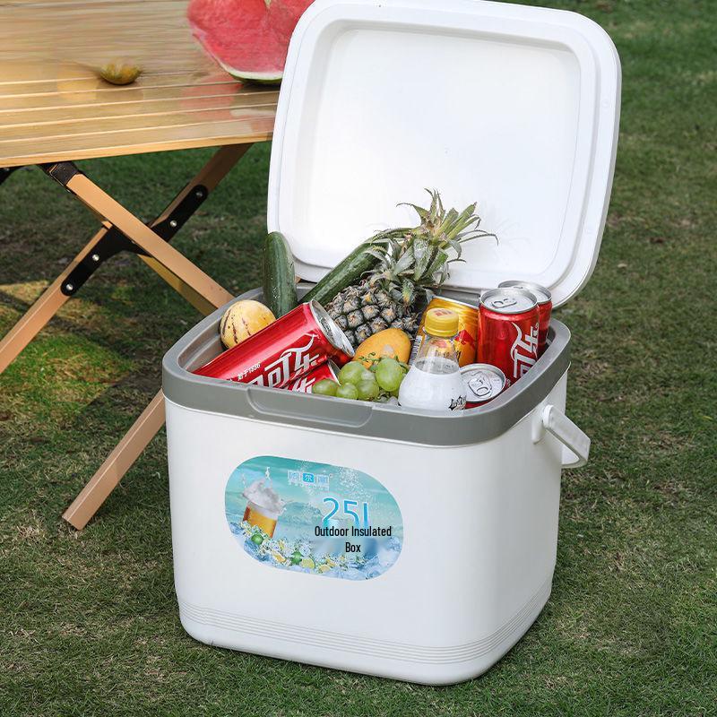Compact Insulated Ice Box for Outdoor, Fishing, Camping, and Car Use