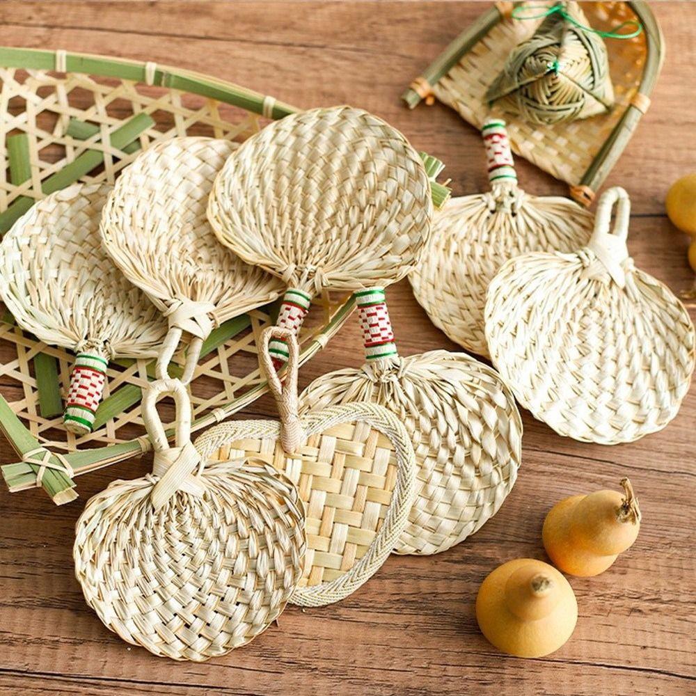 Mini Size DIY Fan Chinese Style Handmade Fan Handmade Woven Fan Summer Cooling