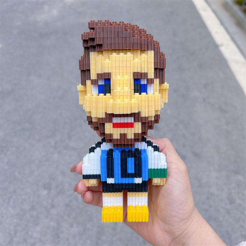 

Совместимый с Лего Футбольная звезда #10 Строительные блоки - Образовательные мультяшные украшения для детей