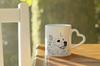 American Eskimo Dog, American Spitz - cup with a dog, adorable cup with a heart-shaped handle, universal gift from the Art-Dog brand