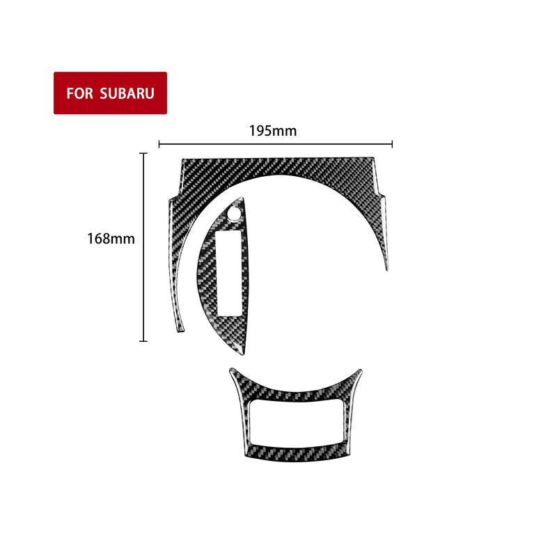 Real Carbon Fiber Car Accessories Gear Shift Set Decorative Cover Soft Sticker For Subaru BRZ Toyota 86 GT86 2017 2018