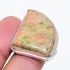 Natural Unakite Gemstone Handmade 925 Sterling Silver Jewelry Ring Size 9 AR-17971