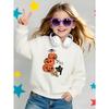 Girls' Halloween Long-Sleeve Sweatshirt, Round-Neck Fun Print Casual Top, Kids' Autumn Clothing, Suitable for Trick-Or-Treat Parties And Halloween
