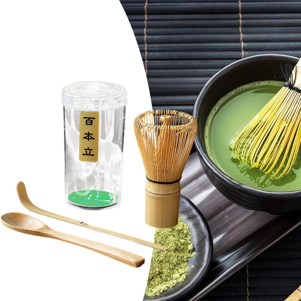 Matcha Ceremony Set, Traditional Matcha Set Bamboo Handmade Professional Japanese Bamboo Whisk, Matcha Set for Tea Room