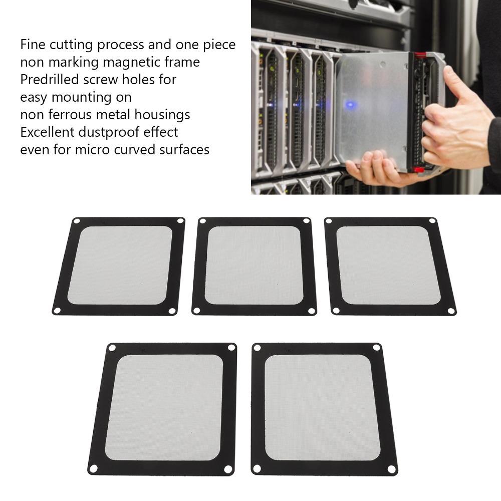5PCS 90x90mm PC Chassis Dust Filter Nylon Mesh PC Dust Filter  Computer Cooler Fan