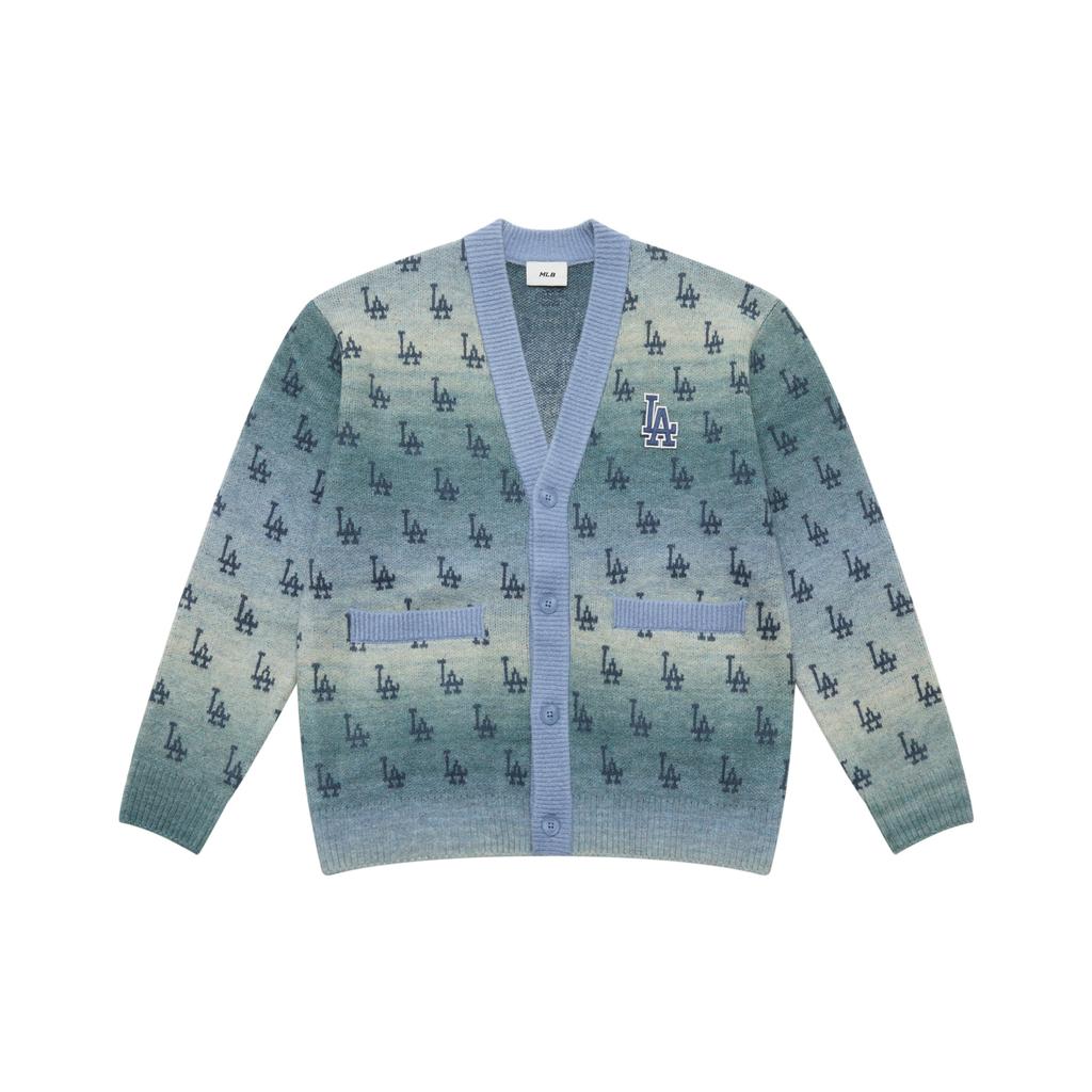 New MLB MONOGRAM Collection Los Angeles Dodgers 25FW Knitwear Unisex Light Blue 3AKCM0354-07BLL