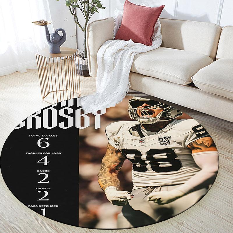 Crosby Art Pattern Round rug,Carpet Rug for Living Room Bedroom Playroom ,Non-slip Floor Mat,Holiday Gifts and Birthday Gifts.