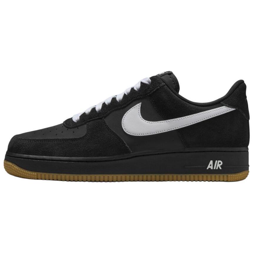 New Nike Air Force 1 Low '07 LV8 Black Gum Light Brown White
