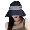 Women's Quick-Dry Ice Silk Sun Hat with Large Brim - Summer Open Top, Korean Style, for Large Head Circumference