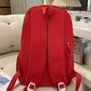 Schoolbag Korean ins new high-value college style solid color alphabet backpack women's lightweight versatile large-capacity backpack