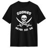 Die Goonies Sagen Nie Stirb T-Shirt Sommer Baumwoll-T-Shirts Für Männer Hipster Locker T-Shirt Kurzarm Ästhetisches Oberteil T-Shirts