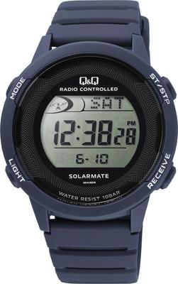Watch Digital Radio Solar 10 ATM Water Resistant Urethane Belt Blue [Citizen Q&Q] Q&Q D01A-005VK Men's
