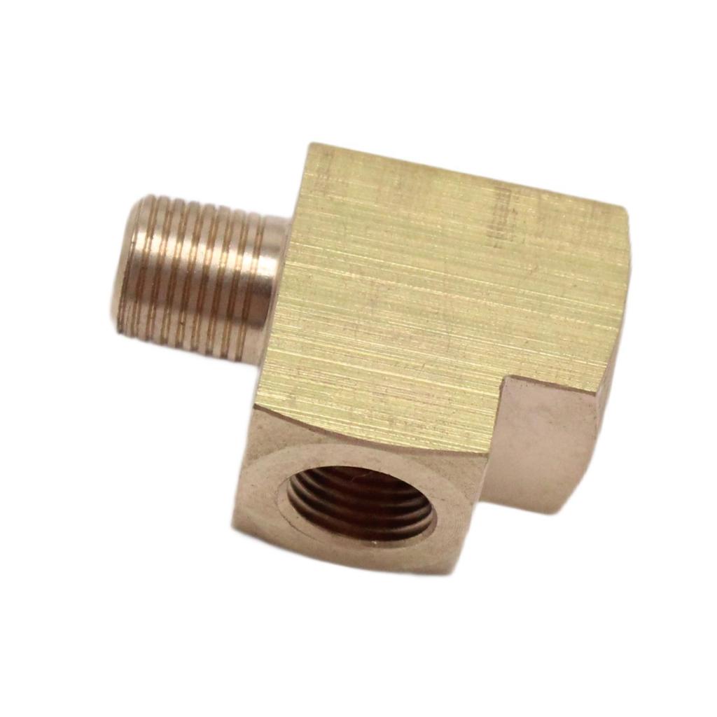 Universal Brass Oil Pressure Sensor Tee Adapter M10x1mm Metric Fitting for Vehicle Oil Switch Indicator Accessories
