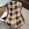 Women Scarf Flower Print Hijab Soft Shawls And Wraps Tessale Female Foulard Designer Pashmina Bandana Headscarf