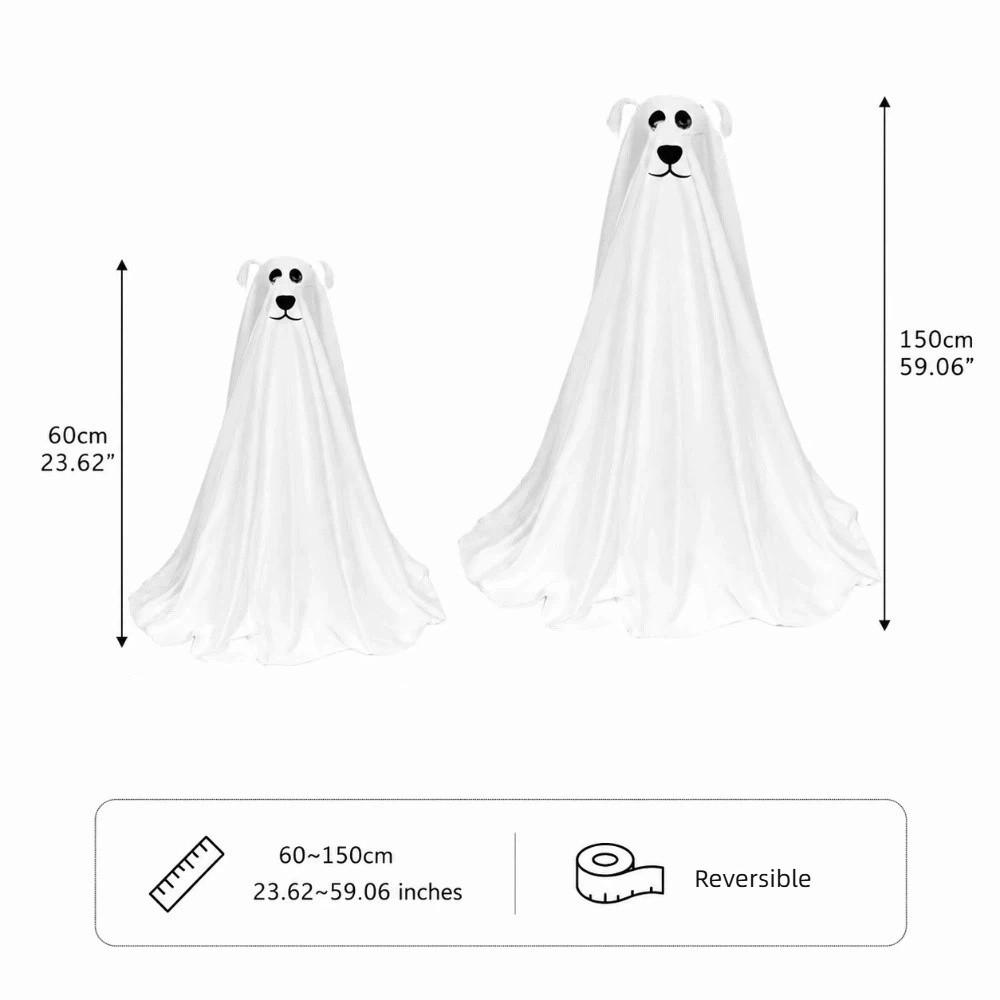 Lumières LED à télécommande Chien Fantôme Autoportant Décoration d'Halloween Accessoire Décoration de Porche Avant