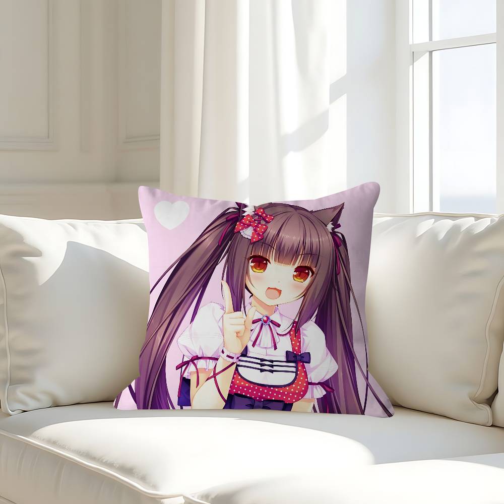 Anime N-Nekoparas Pillowcases Home Bedding Decorative Pillow Cover Wedding Super Soft Pillow Case