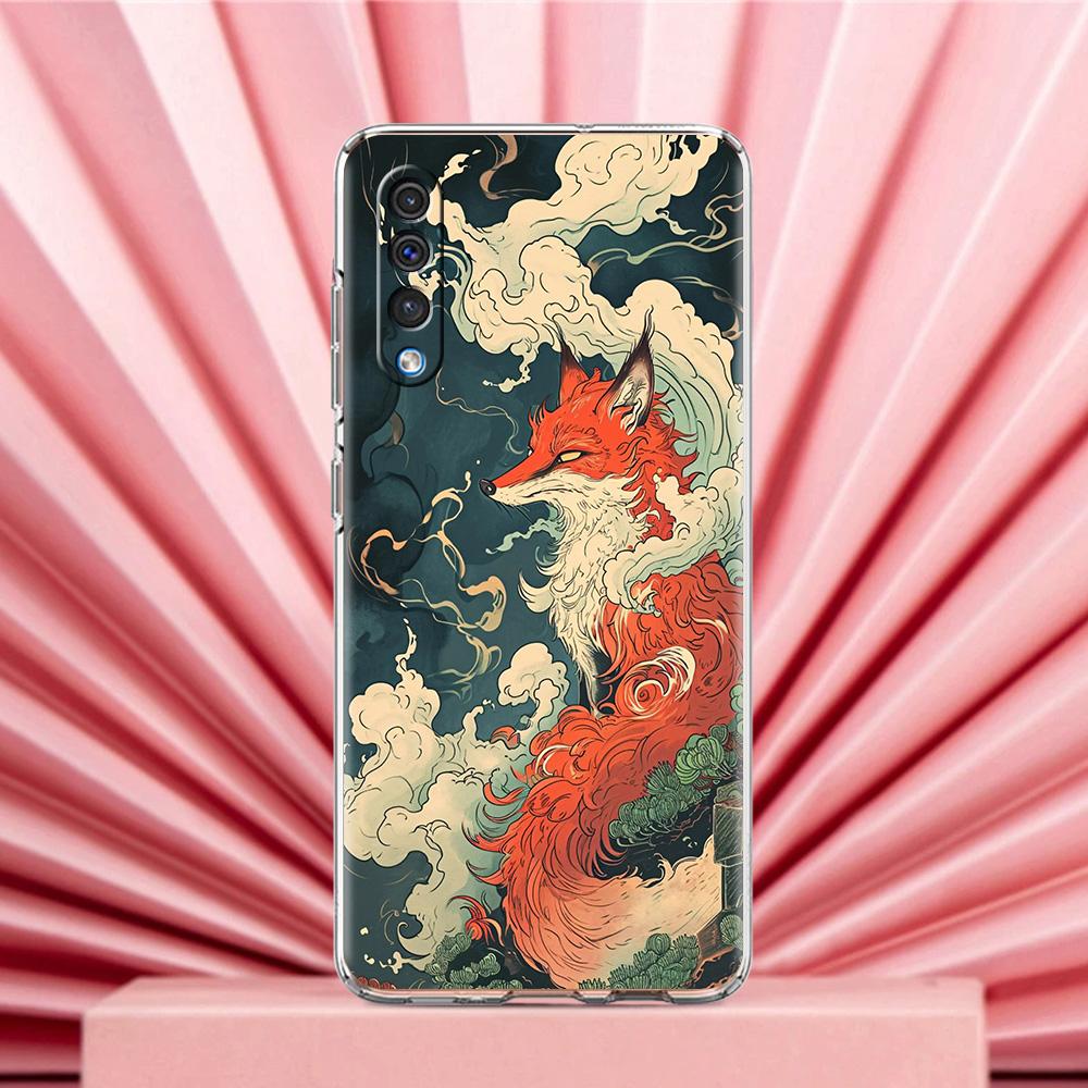 Case For Samsung A56 A36 A26 A24 A16 A14 A12 A32 A50 A70 A22 A40 A34 A54 A42 A52 5G A04s A06 Cover Japanese Style Art Japan