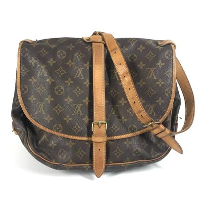 Louis Vuitton M40662 Monogram SaumurGM Crossbody Skuldertaske med Klap