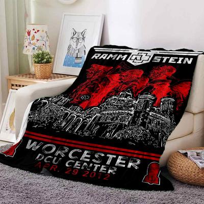 1 Stück RAMMSTEIN WORCESTER Weiche Flanell-Ganzjahresdecke für Zuhause, Büro, AußenbereichLanglebiger Komfort Weiche Warme Decke für Zuhause