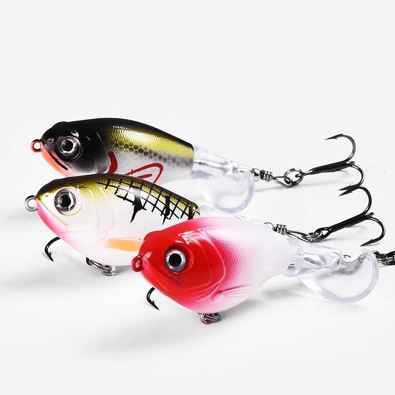 Floating Surface Tractor Lure for Freshwater Fish: Mandarin, Bass, Black Carp - Remote Casting Artificial Bait