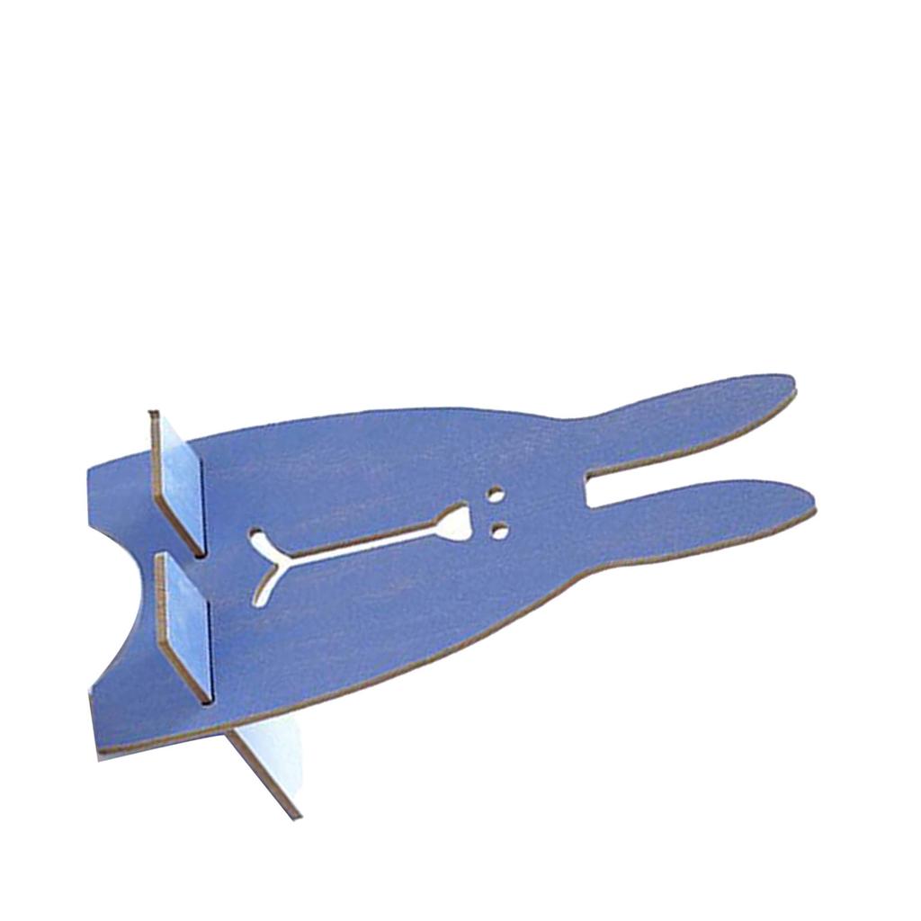 Originaler DIY Handyhalter aus Holz, Lieblicher Hase (blau)