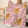 Gingerbread Man Series Printed Flannel Blanket – Soft, Warm & Cozy for Home, Sofa & Christmas Use