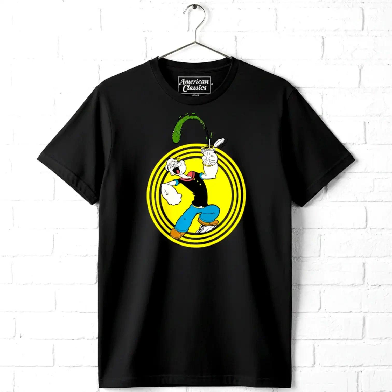 Popeye Spinach Squirt Men s T Shirt XL