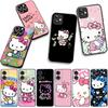 Cover for Apple iPhone 16 15 14 Plus 13 12 Mini 17 Pro Max + ProMax 16E Air Phone Case Hello Kitty Cat PInk