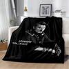 French Rock Star Johnny Hallyday Blanket Flannel Blanket Home Travel Blanket Fashion Warm Blanket Bed Linings Birthday Gift