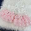 Flare Style Lace Wrist Cuffs Silk Ribbon Flare Cuffs Vintage Ruffles Gloves  Girl