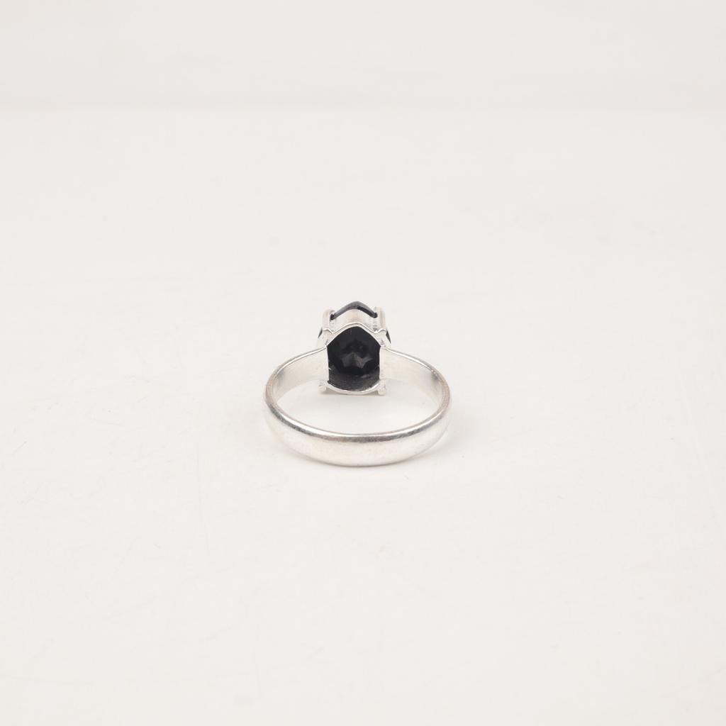 Natural Black Onyx Gemstone 925 Sterling Silver Jewelry Handmade Partywear Ring RR-43-15