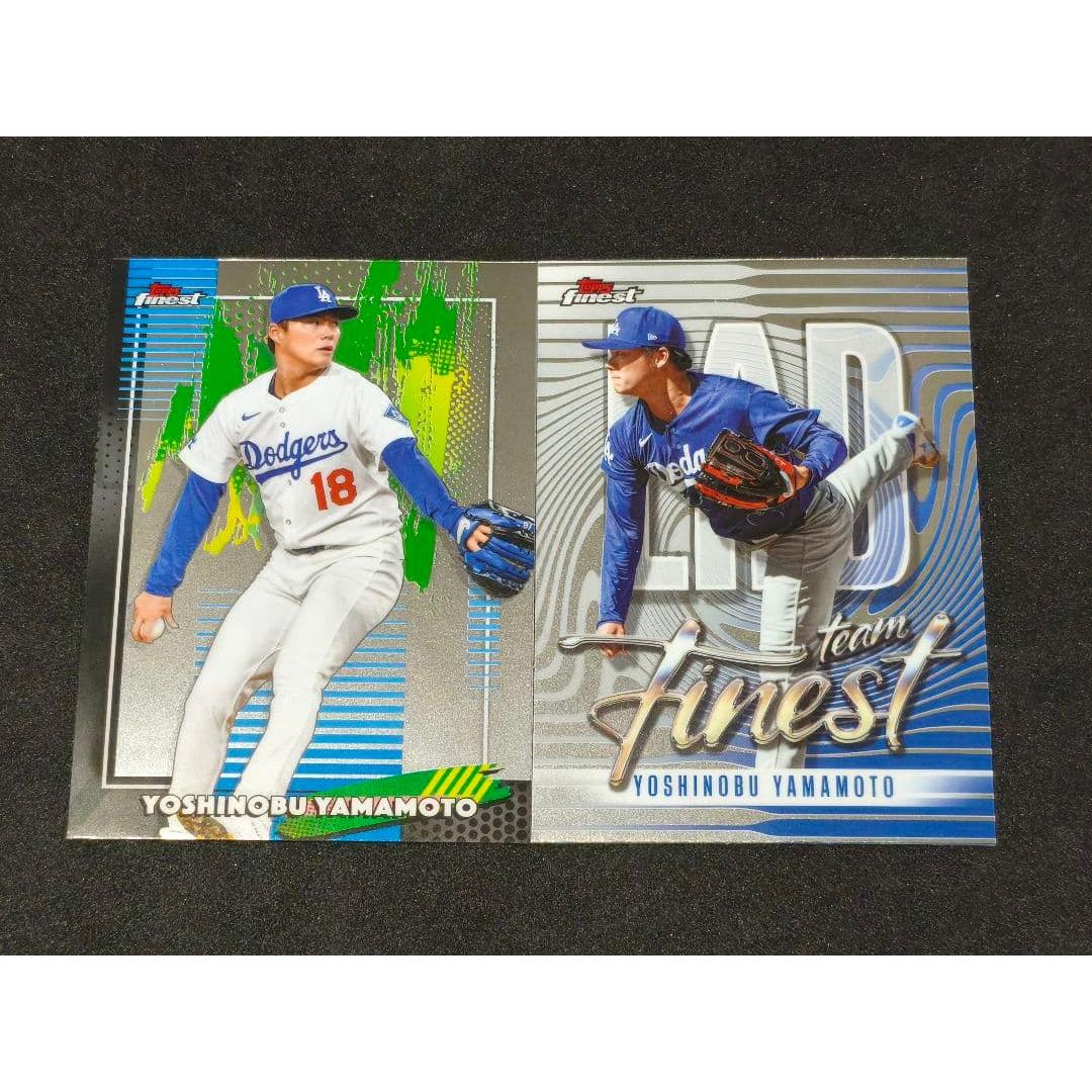 Used Yoshinobu Yamamoto Dodgers 2026 Topps Finest 2 Piece Set