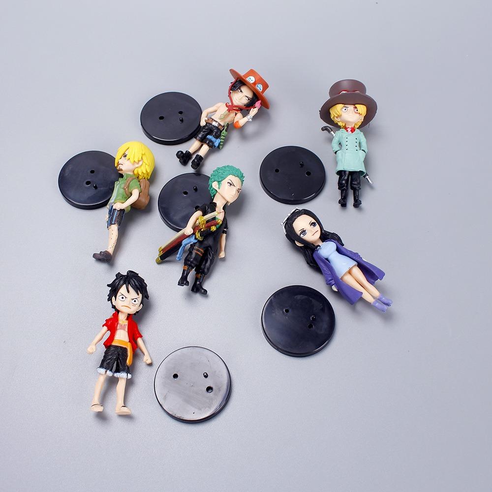 6 pezzi/set Figura d'azione Anime One Piece PVC Luffy Nuovo Modello da Collezione Azione Decorazioni Bambola Giocattoli per Bambini Per Regalo di Natale