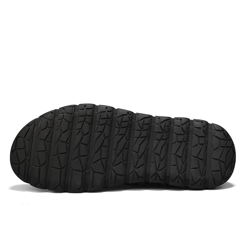 Fashion Sandals Men's Tide Summer New Style Leather Toe Cap Outdoor Leisure Sports Hollow Sandals Beach Shoes Handmade Mesh Men Shoes