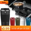 Autoaufkleber Tesla Auto Edelstahl Kaffeetasse doppelwandige Vakuum-Isolierflasche für Tesla Model 3 Model X S 2016-2020 Aufkleber
