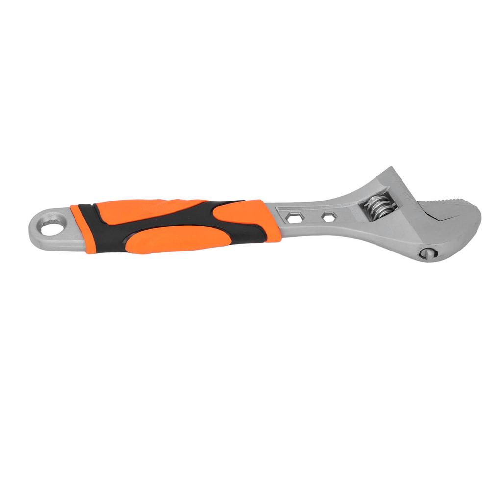 8in Adjustable Wrench High Carbon Steel Multifunctional Portable Spanner with Hex Star Holes