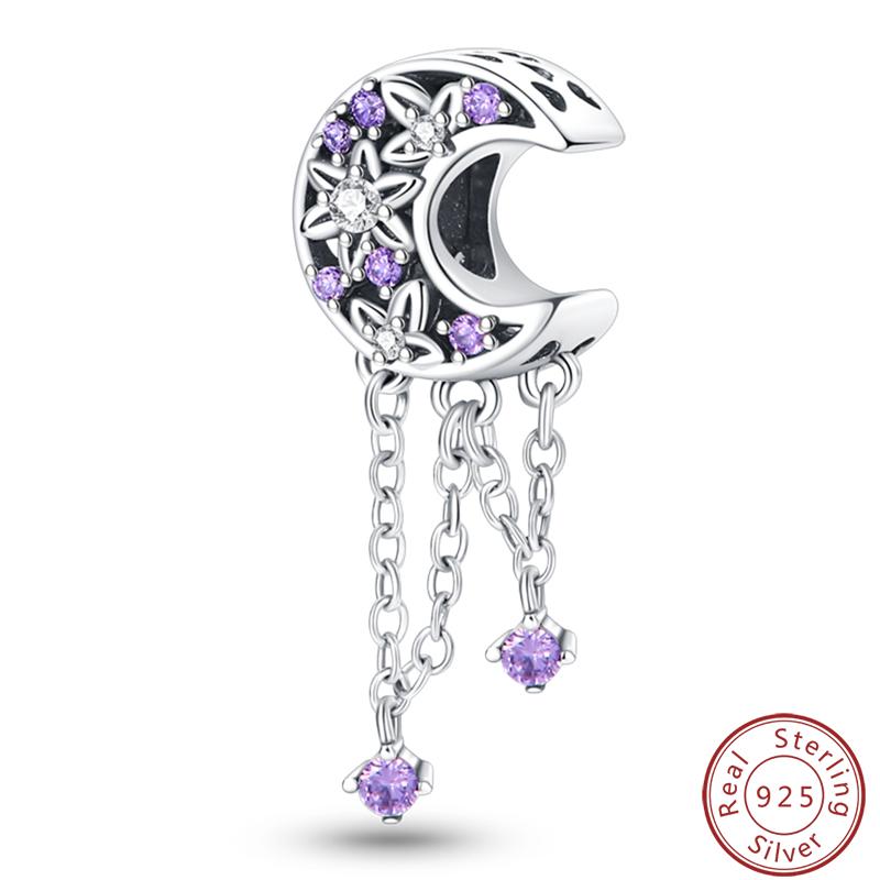 100% Copper Crescent Circular Dreamcatcher Net Lucky Blessing Series Charms Beads 3Mm Diy Fine Jewelry Making