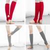1 Pair Women Girls Ballet Dance Stirrup Leg Warmers Ribbed Knitted Solid Color Toeless Latin Knee High Socks Yoga Sports Warm Cover Sleeves  Sky Blue